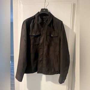 Banana Republic Mens Faux Suede Jacket